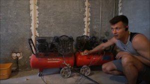 Хопер ковш и Два компрессора | Установка подрозетников | Штукатурка FUBAG VCF 50 CM3