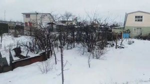 Каркасный бассейн зимой