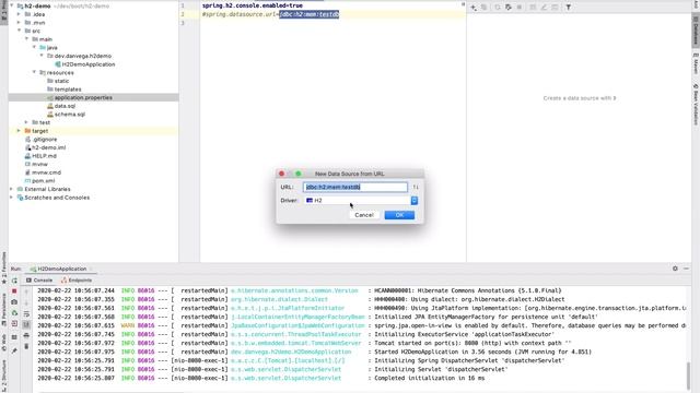 Spring Boot Java H2 Database Setup in IntelliJ смотреть онлайн