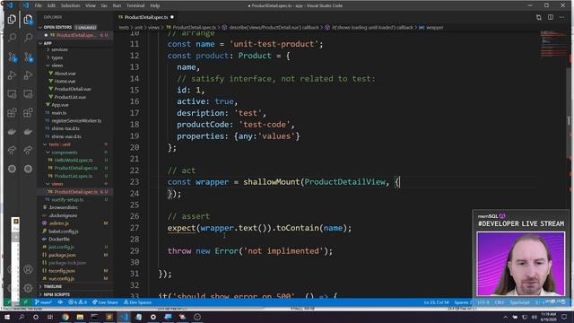 #UnitTesting @vuejs components with Jest and TypeScript