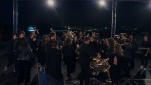 Свадьба на крыше в стиле total black