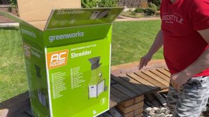 Дождались) Распаковываем веткоизмельчитель от GREENWORKS