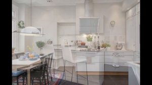 Современный интерьер кухни 14 кв. метров