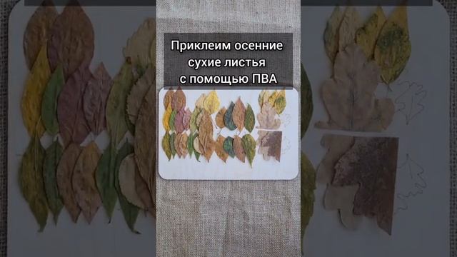 Пейзаж: аппликация из осенних листьев CRAFT MASTER на OZON. Ссылка в профиле