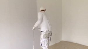 Полная покраска комнаты окрасочным аппаратом безвоздушной покраски краскопультом