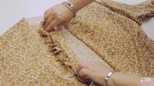 Мастер-класс "Обработка планки и воротника с рюшем"