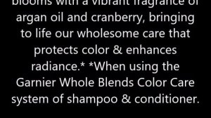 Garnier Whole Blends Color Care Shampoo 12 5 oz