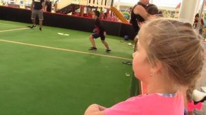 Настя на необычной детской площадке. Площадка - Шар. Лайк Настя Лайк