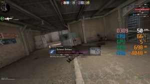 AMD Radeon RX 460 -- Intel Core 2 Quad Q6600 -- CSGO FPS Test Dust 2 Low