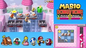 Mario and Donkey Kong: Minis on the Move - Puzzle Palace Levels 1-20 (Nintendo 3DS)