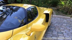 Yellow Ferrari Enzo in Monaco