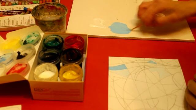 Мастер-класс по живописи в технике модульной сетки «На дне морском» смотреть онлайн