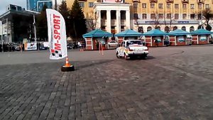 Видео Спорт Москвич ИЖ 412 слалом дрифт