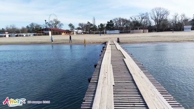 Анапа 10.01.2018 Судьба морского причала на центральном пляже Анапы смотреть онлайн