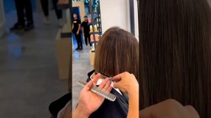 Long Blonde Hair Chopped Into A Chin Length Bob On A Beautiful Model !!