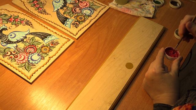 Мастер-класс "Роспись комплекта Лето" 4ч (А.Борисова) смотреть онлайн