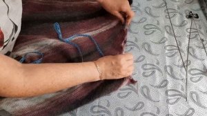 Юбка клиньями, поперечное вязание.