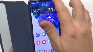 Samsung Galaxy S20 FE Incoming Call in Smart Clear View Cover Case