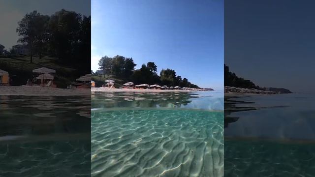 So clear water. Alexander the Great Beach Hotel, Kriopigi, Halkidiki