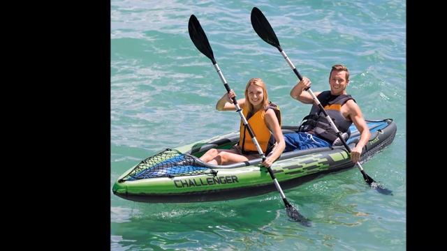 Intex Challenger K2 Kayak Review 2-Person Inflatable Kayak Set смотреть онлайн