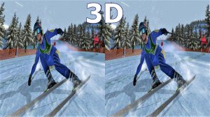 Alpine Ski Racing 3D video SBS VR box google cardboard