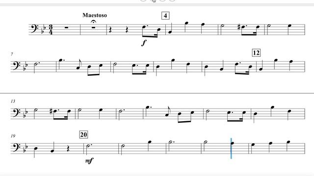 The Star spangled banner for Band (Trombone part) смотреть онлайн