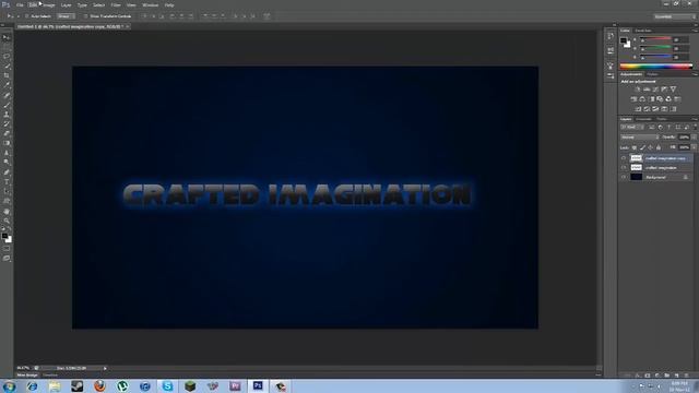Quick Photoshop CS6 Tutorial: How to Make Cool Text and Background смотреть онлайн