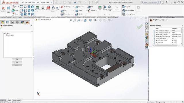 What's New SolidCAM 2018 - Drag and Drop Templates смотреть онлайн