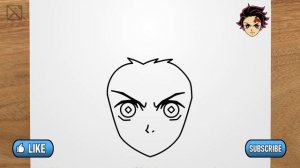 Как нарисовать Танджиро (Demon Slayer)