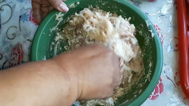 Оладьи с фаршем и картошкой