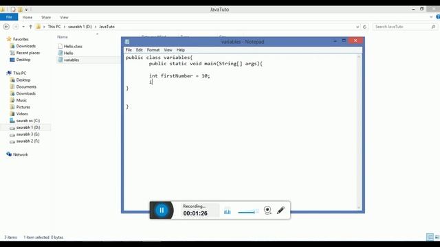 Definition of Variables and Data types in Java With Live Code Example || Android Basics