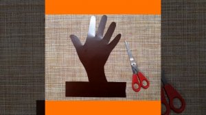 Осенние поделки в школу, в детский сад. "Осеннее дерево-ладонь"