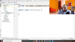 9 Java Web Create Package for model classes