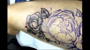 Татуировки от BLACK STYLE TATTOO! Пионы. Вип-шэйдинг.