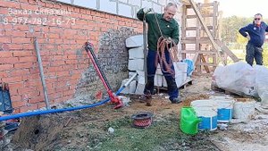 Абиссинка для строящегося дома, работаем желонкой.