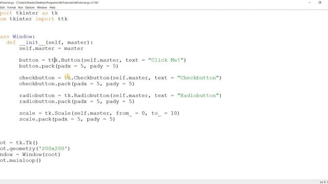 Tkinter ttk Tutorial Series - Styles and Themes with Themed Tkinter