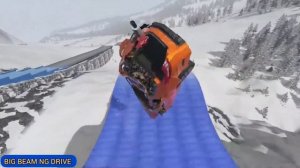 Honda vs Ice Waves Slippery Road in BeamNG drive | Part #13