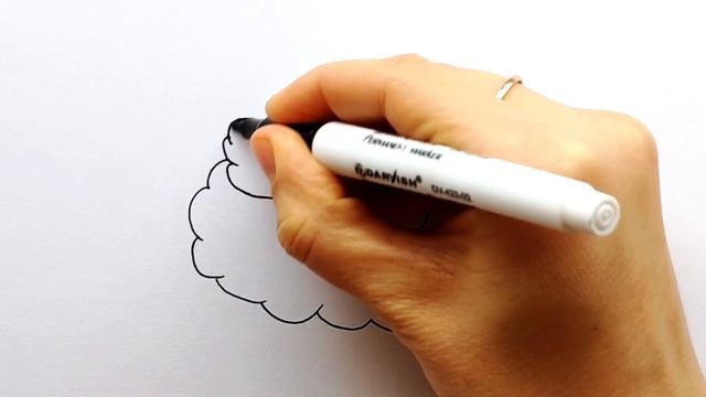 Как нарисовать милого ангела на облаке. How to Draw a cute angel on the cloud. Простые рисунки #21 смотреть онлайн