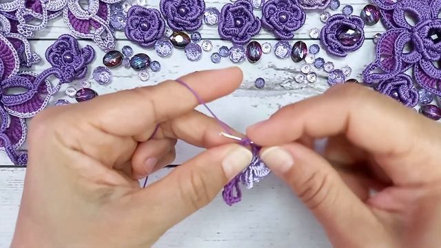 Ирландское кружево Мастер класс изысканный цветок крючком irish lace crochet