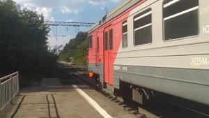 Электропоезд ЭД9М-0117 сообщением Рязань-2 - Ряжск