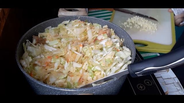 Капуста Тушёная С Жареным Мясом.Солянка.