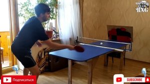 Return Board | Тестирую самодельную возвратную доску для настольного тенниса |Настольный теннис 202