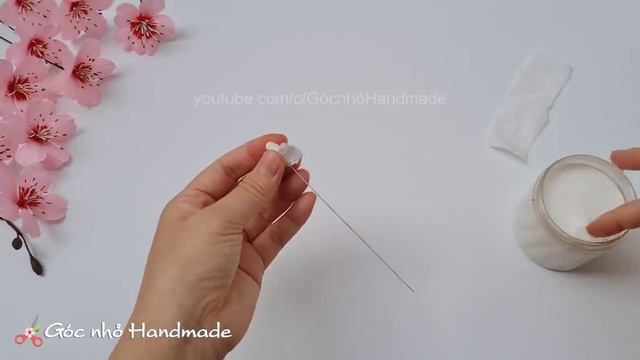 How to make Peach Blossom Paper Flower #3 / Paper Flower / Góc nhỏ Handmade смотреть онлайн