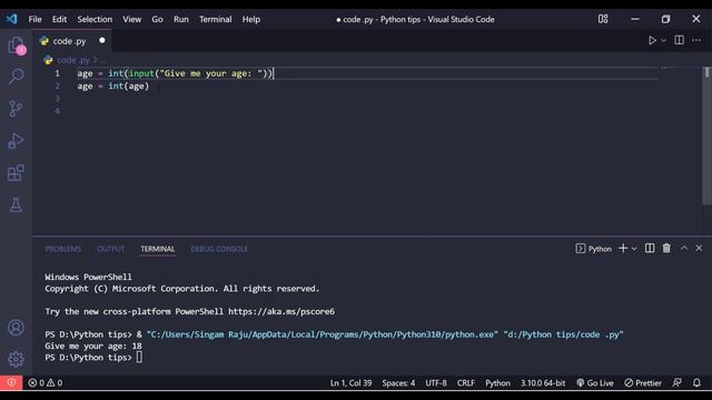 Python exercises for Beginners | Exercise #01