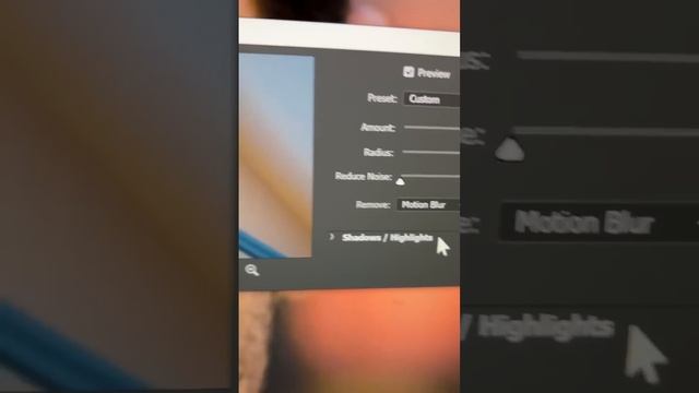 Camera Shake? Remove Motion Blur in Photoshop! #Shorts смотреть онлайн