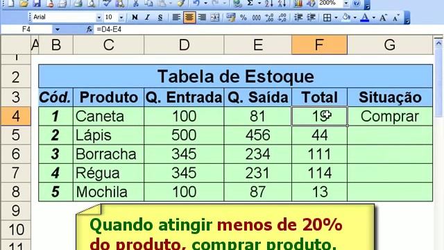 Microsoft Excel 2003 - Aula 6 - Parte II - Função SE смотреть онлайн