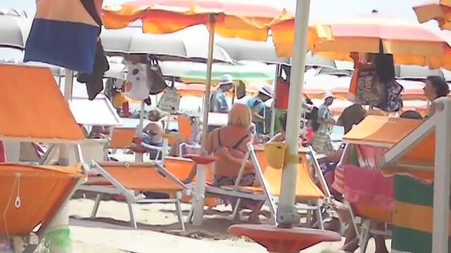 Кубинская музыка на пляже в Пезаро. Musica cubana sulla spiaggia di Pesaro