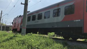 Электропоезд ЭП3Д-0053 на перегоне Костариха - Починки
