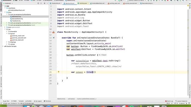 #10.Android Kotlin - Activity Communication using Explicit Intent- Part 1
