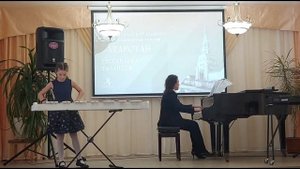 Ксилофон - Д.Д. Шостакович "Вальс- шутка"; малый барабан - С. С. Прокофьев "Прогулка"